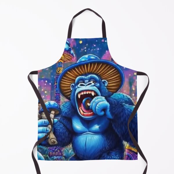 Item preview, Magic Gorilla Eat Mushrooms; AI Style; designed and sold by StickerApe.