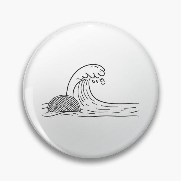 Item preview, A wave close to a fishing net spread out on the beach designed and sold by rasagamastore.