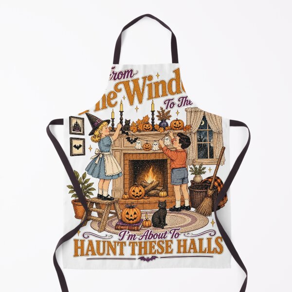 Item preview, From The Windows To The Walls I'm About To Deck These Halls Retro Halloween Tee gift designed and sold by Angryblu3.