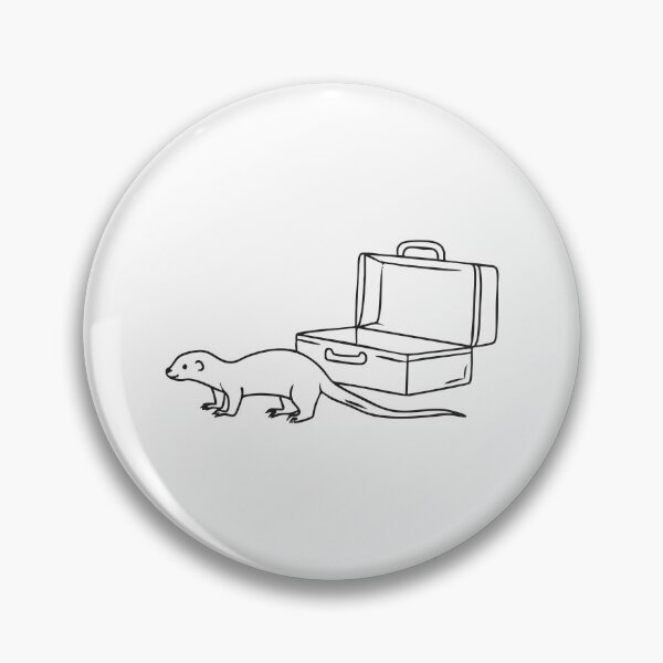 Item preview, A weasel crawling near a toolbox left open on the ground designed and sold by rasagamastore.