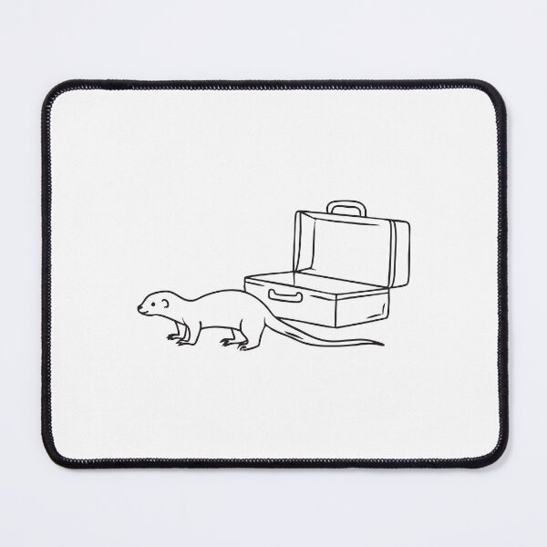 Item preview, A weasel crawling near a toolbox left open on the ground designed and sold by rasagamastore.
