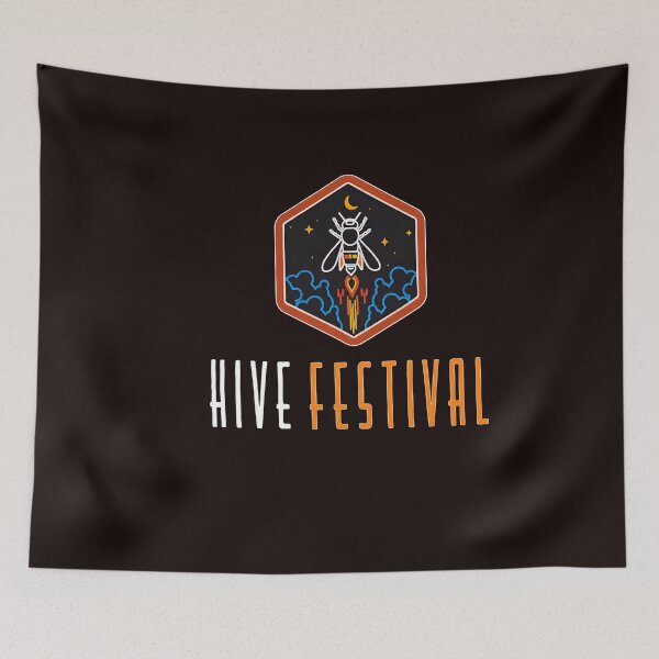 Item preview, Hive Festival Bee Rocket Emblem designed and sold by kawanva-studio.