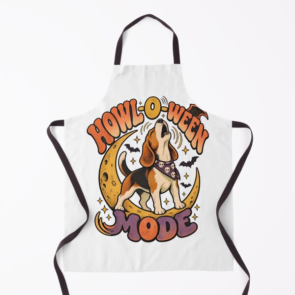 Item preview, Howl O Ween Mode Beagle Halloween Retro Shirt designed and sold by Tong4130.