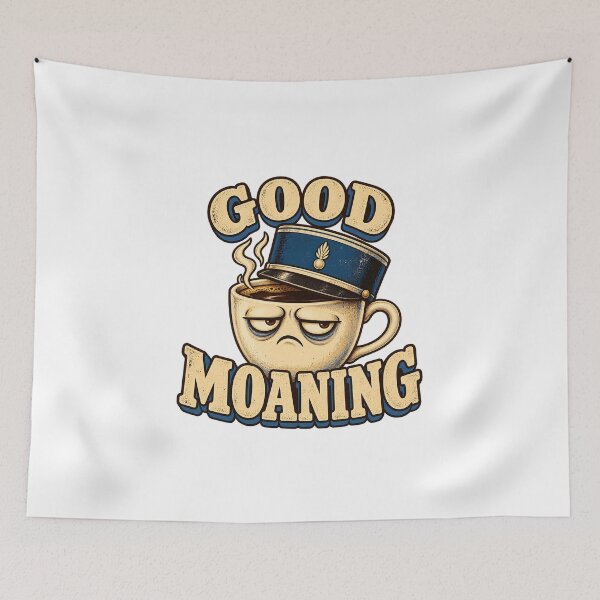 Item preview, GOOD MOANING - COFFEE - French Police Officer - Gendarme designed and sold by WheelieGdArt.