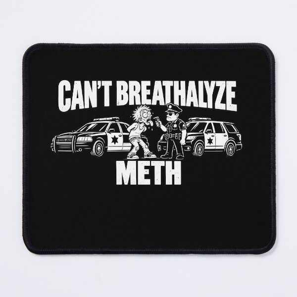 Item preview, Can’t Breathalyze_ Cartoon Traffic Stop designed and sold by Eddiepublic.