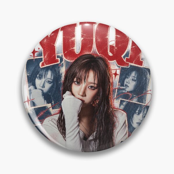 Item preview, Yuqi 27 Distressed Typography Visual | Aesthetic Kpop Art designed and sold by Valereekmerch.