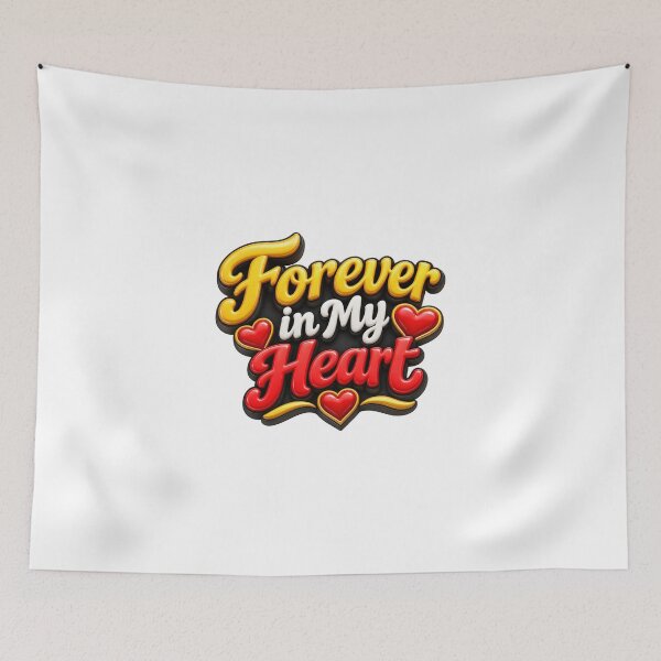 Item preview, Forever in My Heart 3D Romantic Love Heart designed and sold by MR4me.