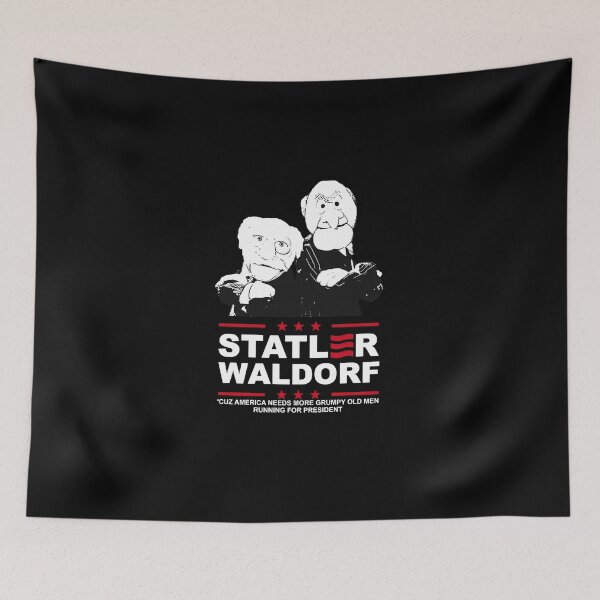 Item preview, Statler and Waldorf For President Muppets Christmas designed and sold by BalouEdison.
