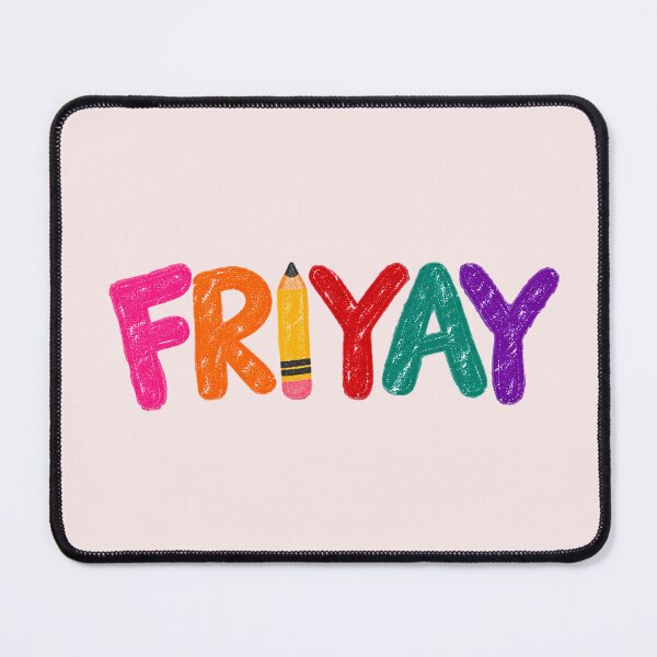 Item preview, FRIYAY Colorful Typography – Fun Friday Weekend Vibes Colorful Text Design designed and sold by MarJul.