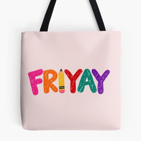 Item preview, FRIYAY Colorful Typography – Fun Friday Weekend Vibes Colorful Text Design designed and sold by MarJul.
