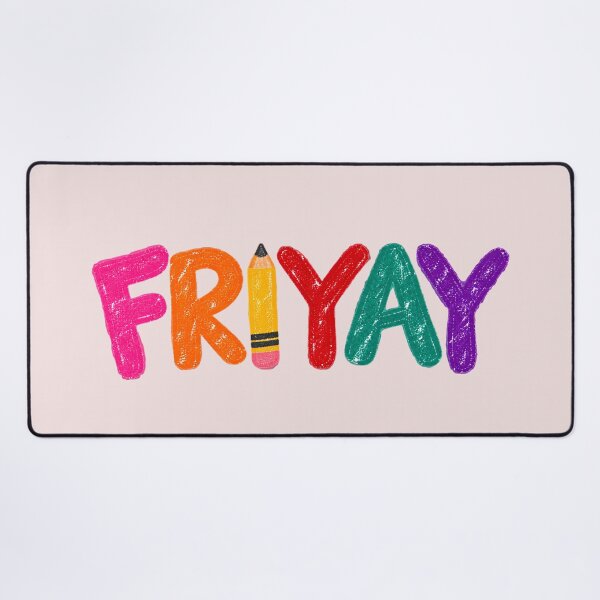 Item preview, FRIYAY Colorful Typography – Fun Friday Weekend Vibes Colorful Text Design designed and sold by MarJul.