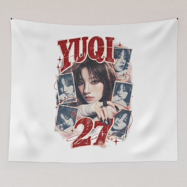 Item preview, 90s Aesthetic Yuqi 27 Solo Photo Art | Kpop Room Decor designed and sold by Valereekmerch.