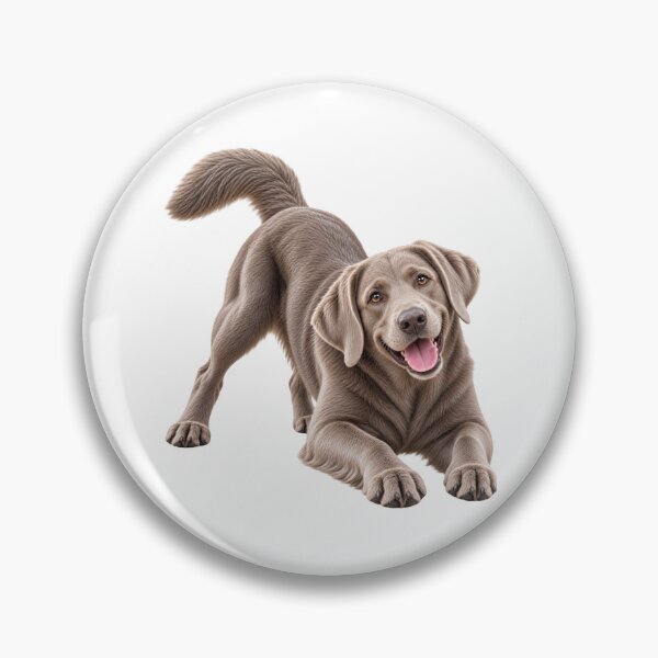 Item preview, Silver Gray Labrador Retriever Dog Playing  designed and sold by BackgroundND.