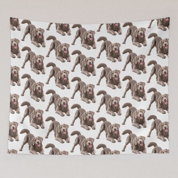 Item preview, Silver Gray Labrador Retriever Dog Playing  designed and sold by BackgroundND.