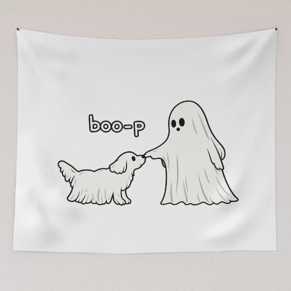 Item preview, Boo-p Ghost Dog Halloween designed and sold by MAXIZPRINT.
