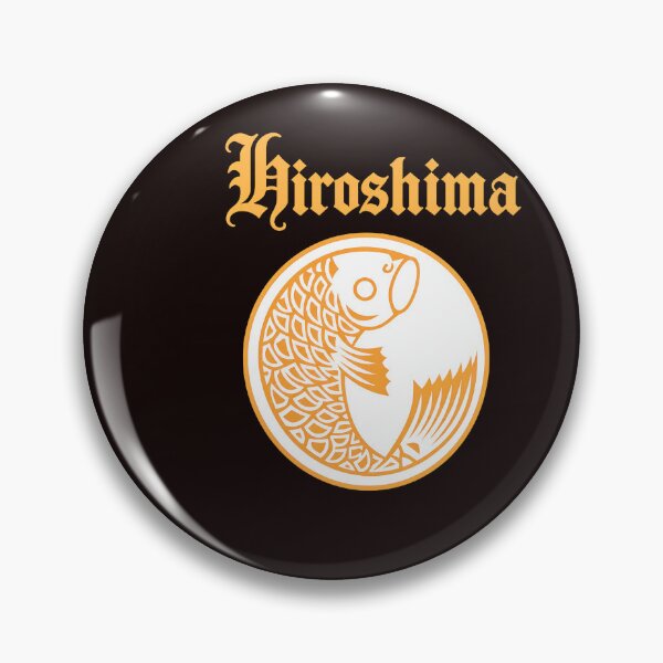 Item preview, Arte simbólico del emblema del pez de Hiroshima designed and sold by kawanva-studio.