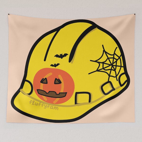 Item preview, Halloween construction hat designed and sold by fluffyfamcraft.