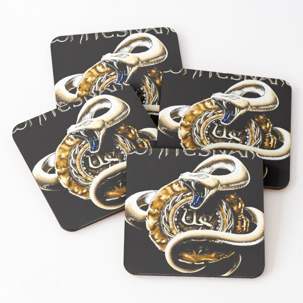 Item preview, Coiled White Snake Emblem For Whitesnake designed and sold by JessicaDona.