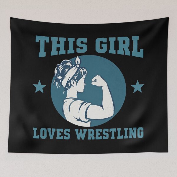 Item preview, This Girl Loves Wrestling designed and sold by Pria1960.