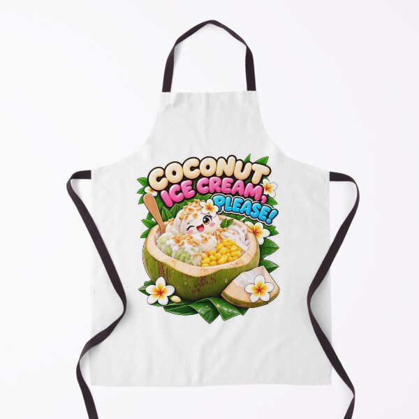 Item preview, Thai Coconut Ice Cream – Cute Tropical Dessert designed and sold by Pali's shop.