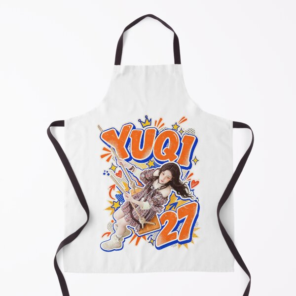Item preview, Fun Y2K street fashion poster featuring Yuqi in boots with doodle crown accents and bright bubble typography. designed and sold by Valereekmerch.
