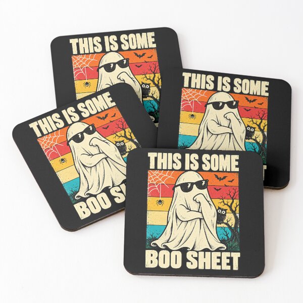 Item preview, Funny Vintage Halloween Ghost - This Is Some Boo Sheet Spooky Humor designed and sold by JustBeStylish.