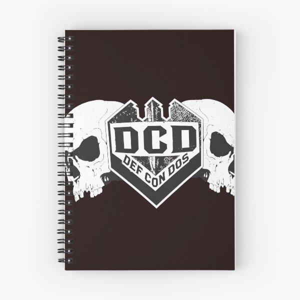 Artikelvorschau, DCD DEFCON ON DOS Skull entworfen und verkauft von FeatherTaleInk.