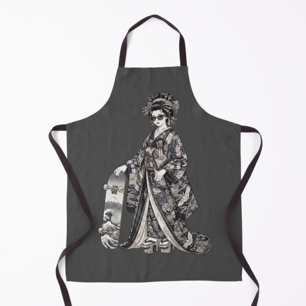 Item preview, Japanese Oiran Design x Street Culture (Black and White) designed and sold by Studio-MiMi.