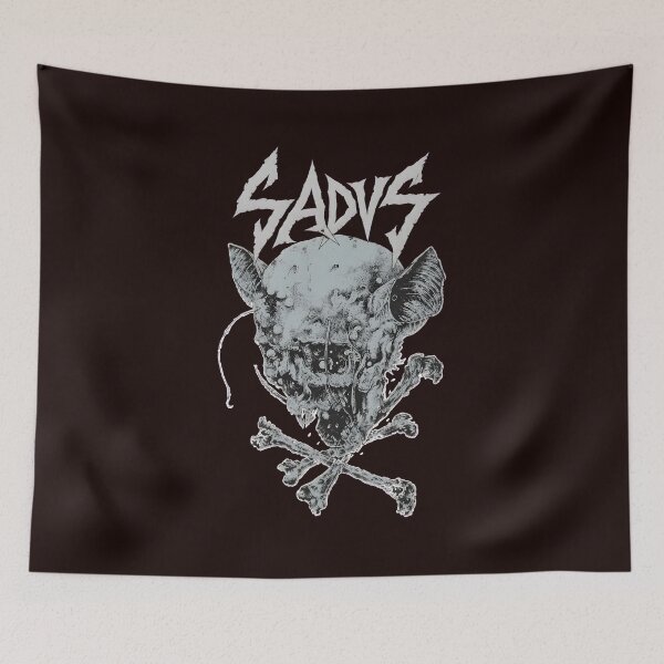 Item preview, Demonic Skull SADVS Heavy Metal Art designed and sold by FeatherTaleInk.