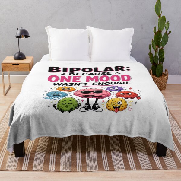Item preview, Bipolar Humor – Bipolar: Because One Mood Wasn't Enough – Funny Mental Health Sarcasm designed and sold by CuteDesignables.