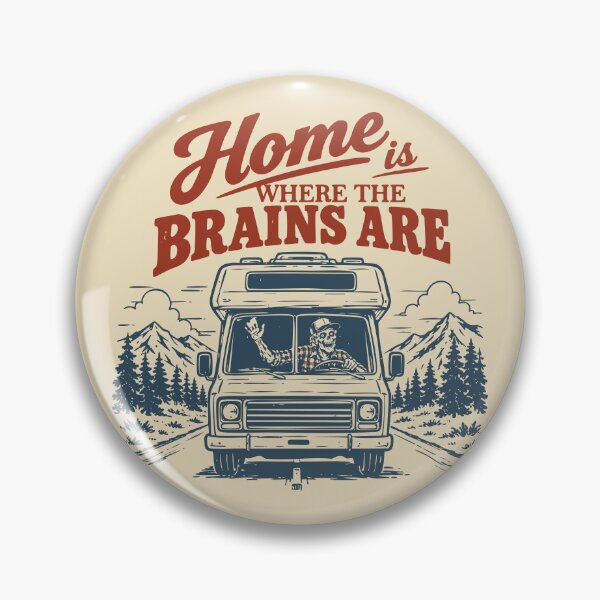 Item preview, Zombie Road Trip RV Halloween Vintage Trucker designed and sold by CamaleonDesigns.