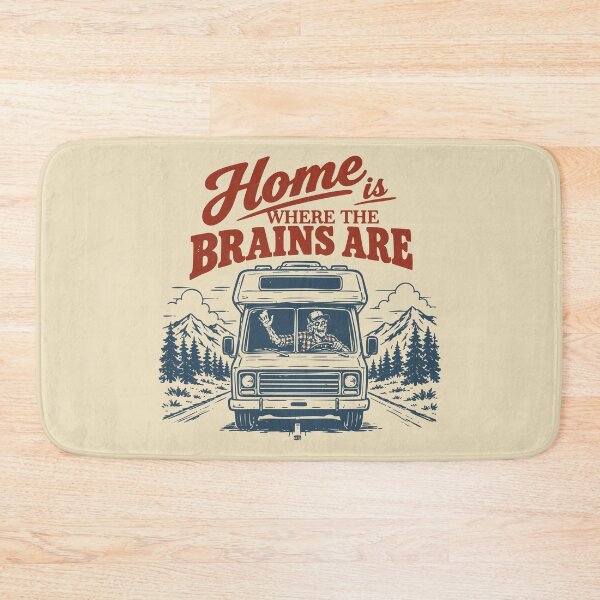 Item preview, Zombie Road Trip RV Halloween Vintage Trucker designed and sold by CamaleonDesigns.