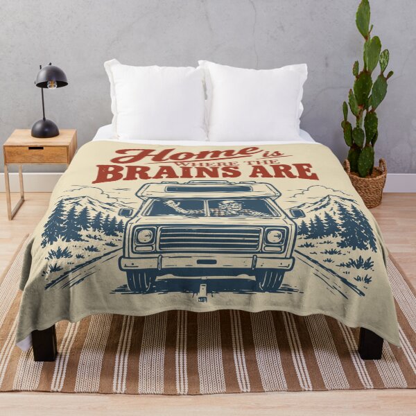 Item preview, Zombie Road Trip RV Halloween Vintage Trucker designed and sold by CamaleonDesigns.