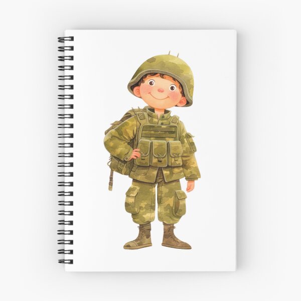Item preview, Cute Little Soldier Camouflage Clothing Helmet Backpack designed and sold by Mauswohn.