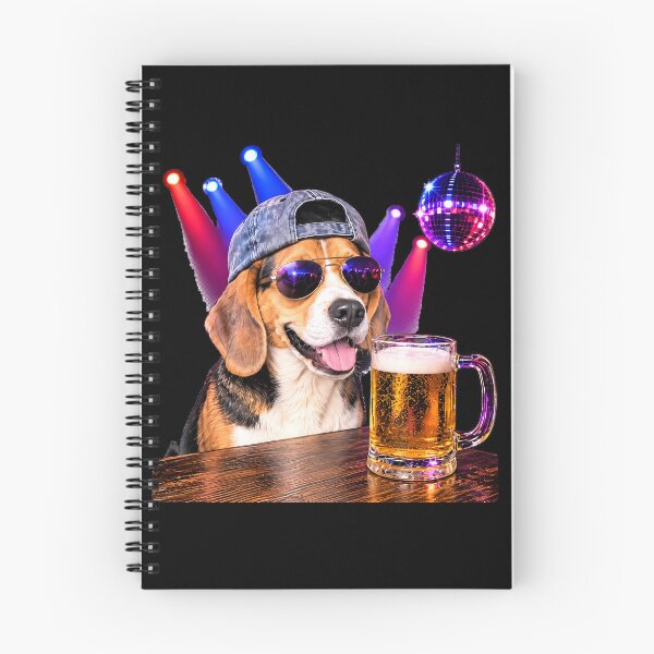 Item preview, Beagle at Bar Funny Dog Drinking Beer designed and sold by Bob Meme Life.