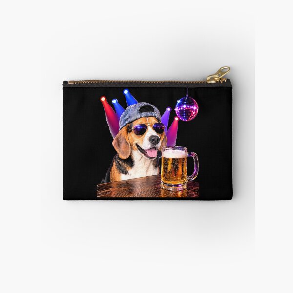 Item preview, Beagle at Bar Funny Dog Drinking Beer designed and sold by Bob Meme Life.