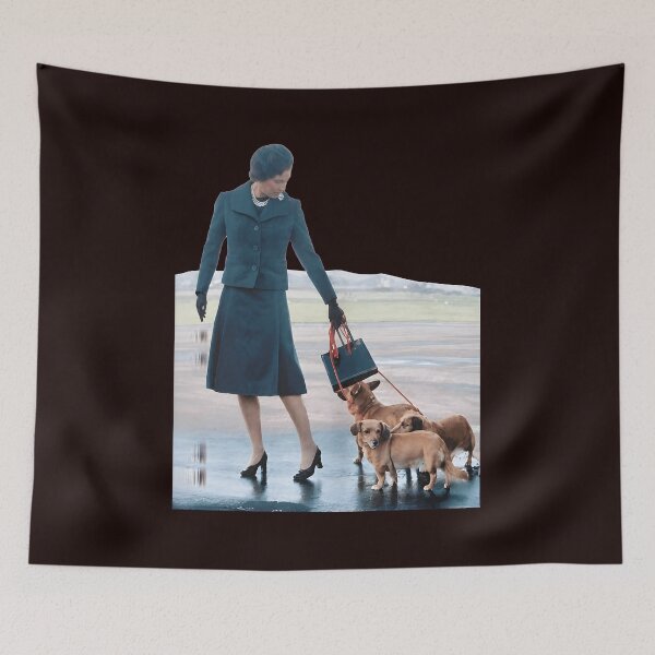 Item preview, Elegant Lady with Dachshunds designed and sold by GulnorGermelo.