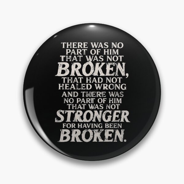 Item preview, Broken Stronger Quote designed and sold by CassandraCasey.