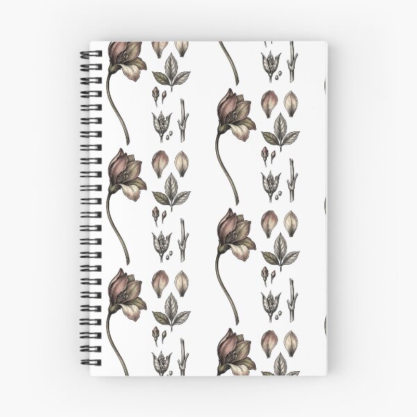Item preview, Vintage Botanical Flower Anatomy Light Academia designed and sold by PrintivoraHub.