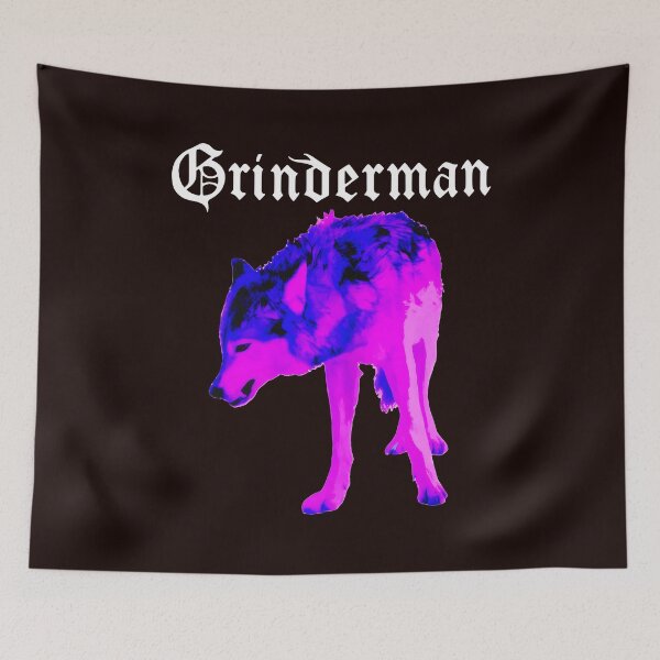 Item preview, Grinderman Neon Wolf Gothic Art designed and sold by GulnorGermelo.