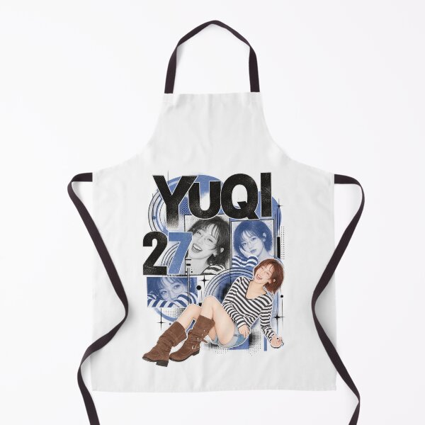 Item preview, Yuqi 27 Blue Halftone Circle Visual | Aesthetic Kpop designed and sold by Valereekmerch.