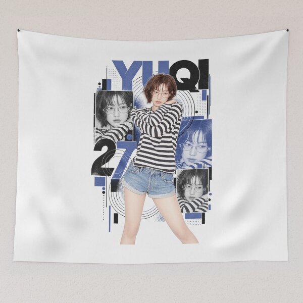 Item preview, Edgy Striped Yuqi 27 Cyber Concept | For Neverland Fandom designed and sold by Valereekmerch.