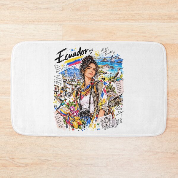 Item preview, Ecuador Travel and Tourism Illustration designed and sold by EdwinkOne.
