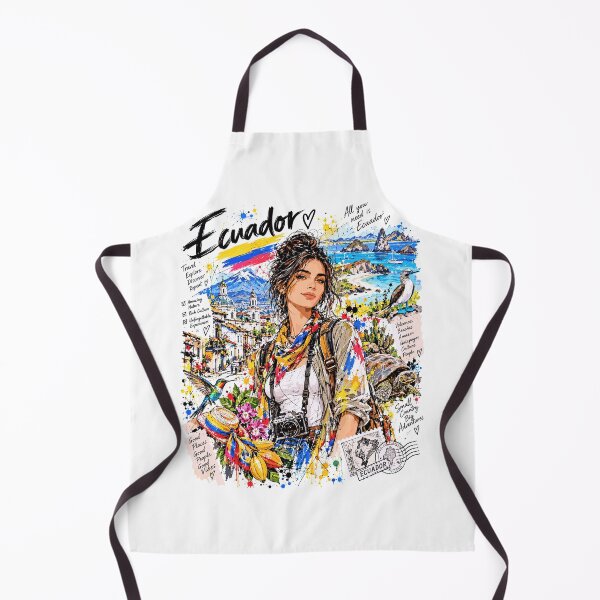 Item preview, Ecuador Travel and Tourism Illustration designed and sold by EdwinkOne.