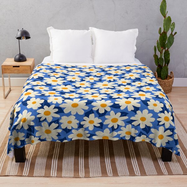 Item preview, Daisies on Blue designed and sold by ViaARTfactory.