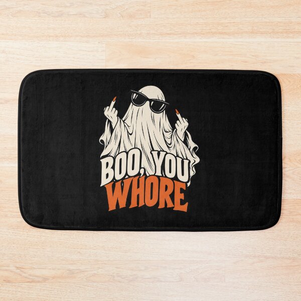 Item preview, Boo You Whore Halloween T-Shirt | Funny Inappropriate Ghost Adult Humor Tee designed and sold by graphic-genie.