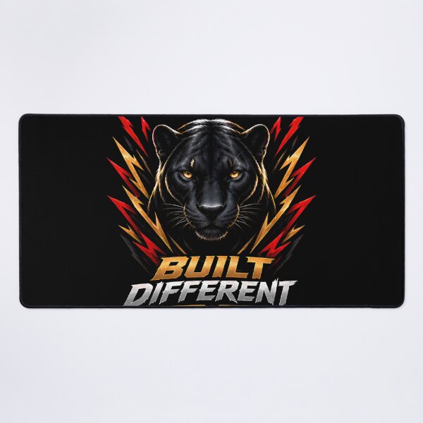 Item preview, Built Different Black Panther Gold and Red Lightning Graphic designed and sold by PrimeRootsArt.