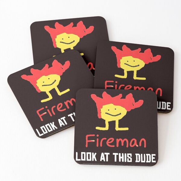 Item preview, Fireman Look At This Dude Character Art designed and sold by Jarya-Menari.