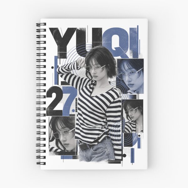 Item preview, Yuqi 27 Blue Halftone Polaroid Visual | For Neverland designed and sold by Valereekmerch.