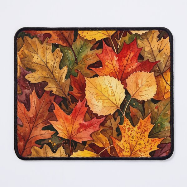 Item preview, Autumn Foliage Watercolor Pattern – Layered Oak, Maple & Aspen Leaves designed and sold by FrozenFits.